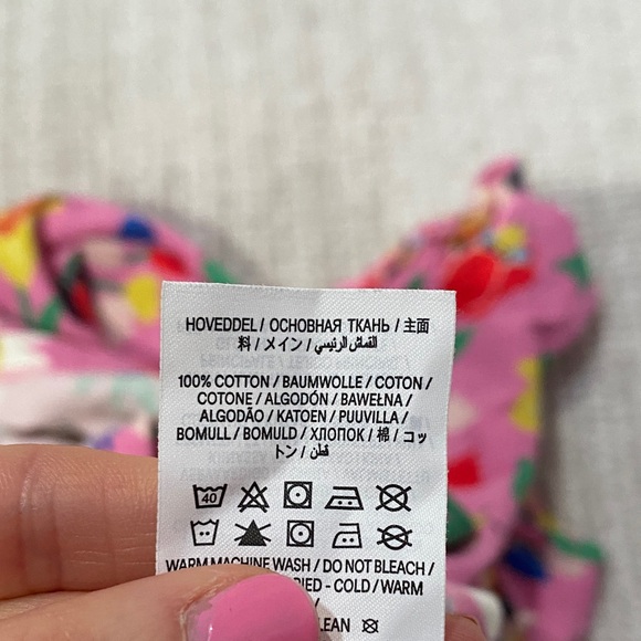 Mini Boden Pink Dress with Colorful Floral Print - Picture 4 of 5